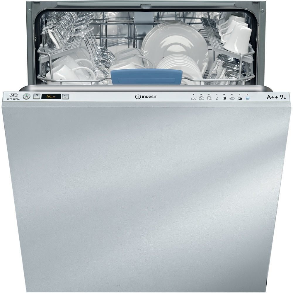 Indesit DIFP28T9AEU - Inbouw vaatwasser - 42DB, Ophalen, Minder dan 10 liter, Inbouw, 45 tot 60 cm