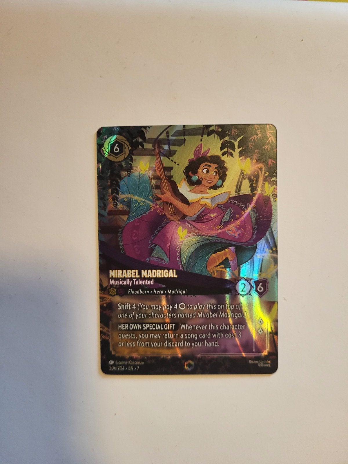Mirabel Madrigal - musically talented 206/204, Ophalen of Verzenden, Zo goed als nieuw, Losse kaart, Foil
