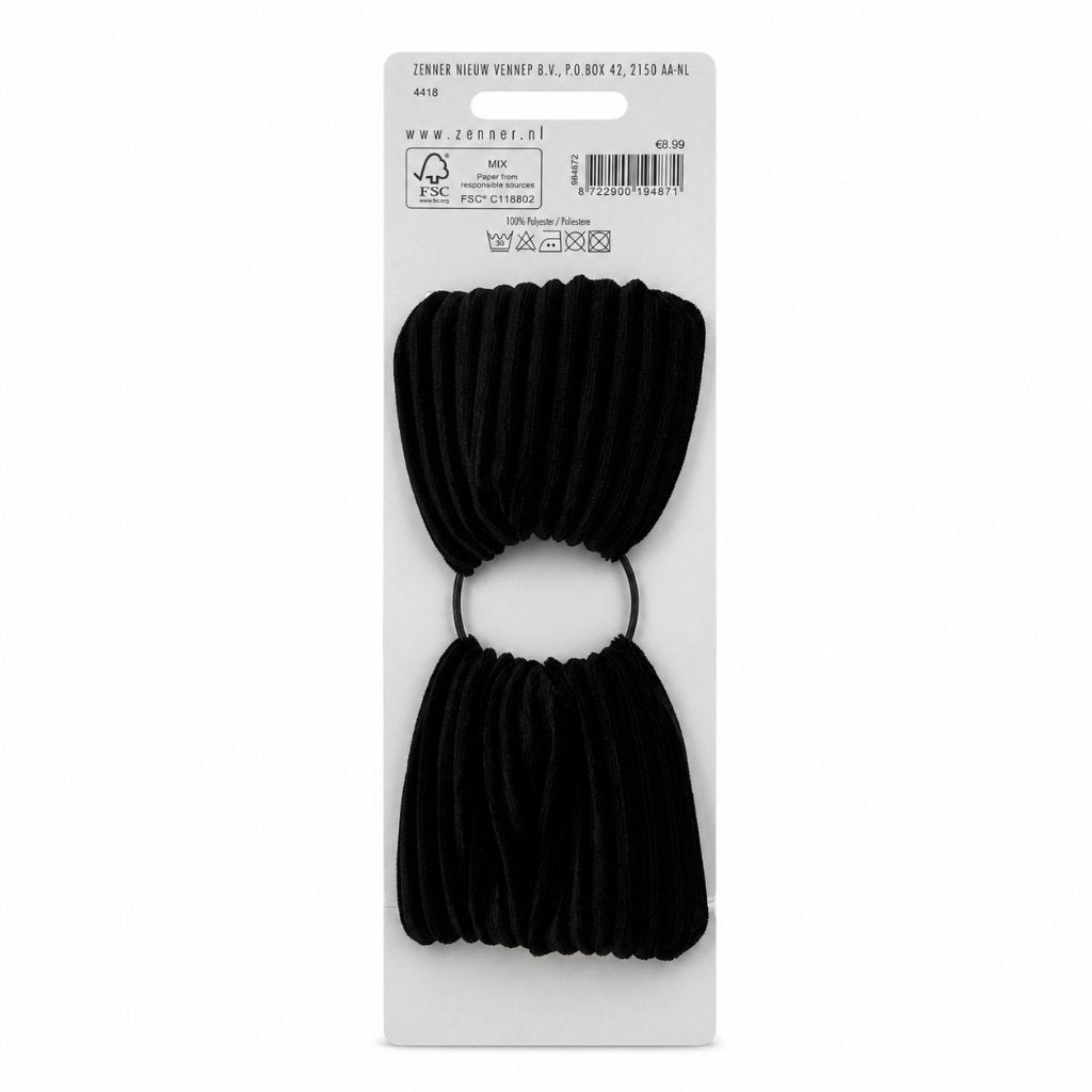 Zenner Zwarte Fluwelen Haarband met Knoop, ., Overige typen, Nieuw, Ophalen of Verzenden