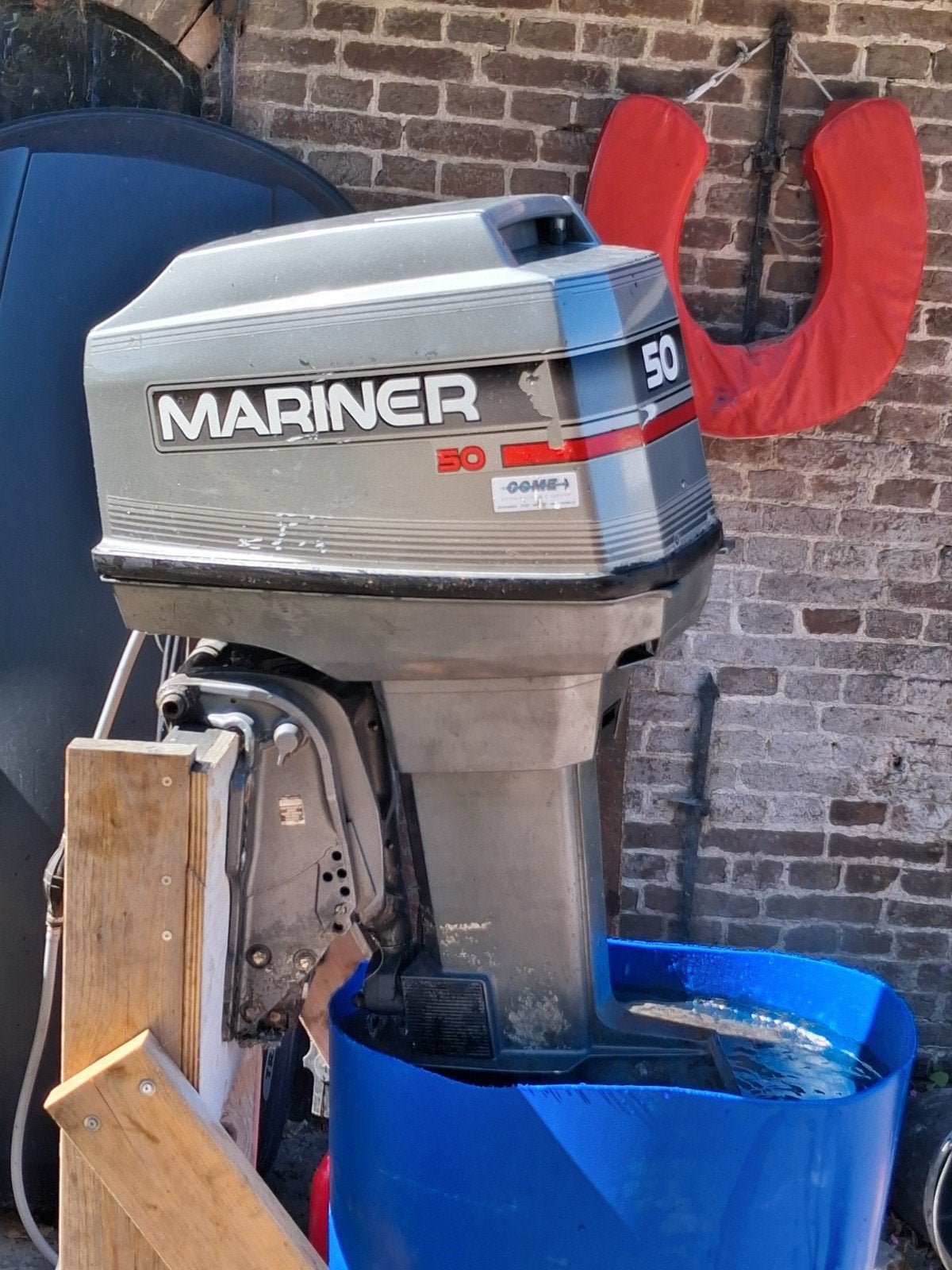 Mariner/Mercury 50pk 2 takt 3 cilinder, Watersport en Boten, Ophalen, Benzine