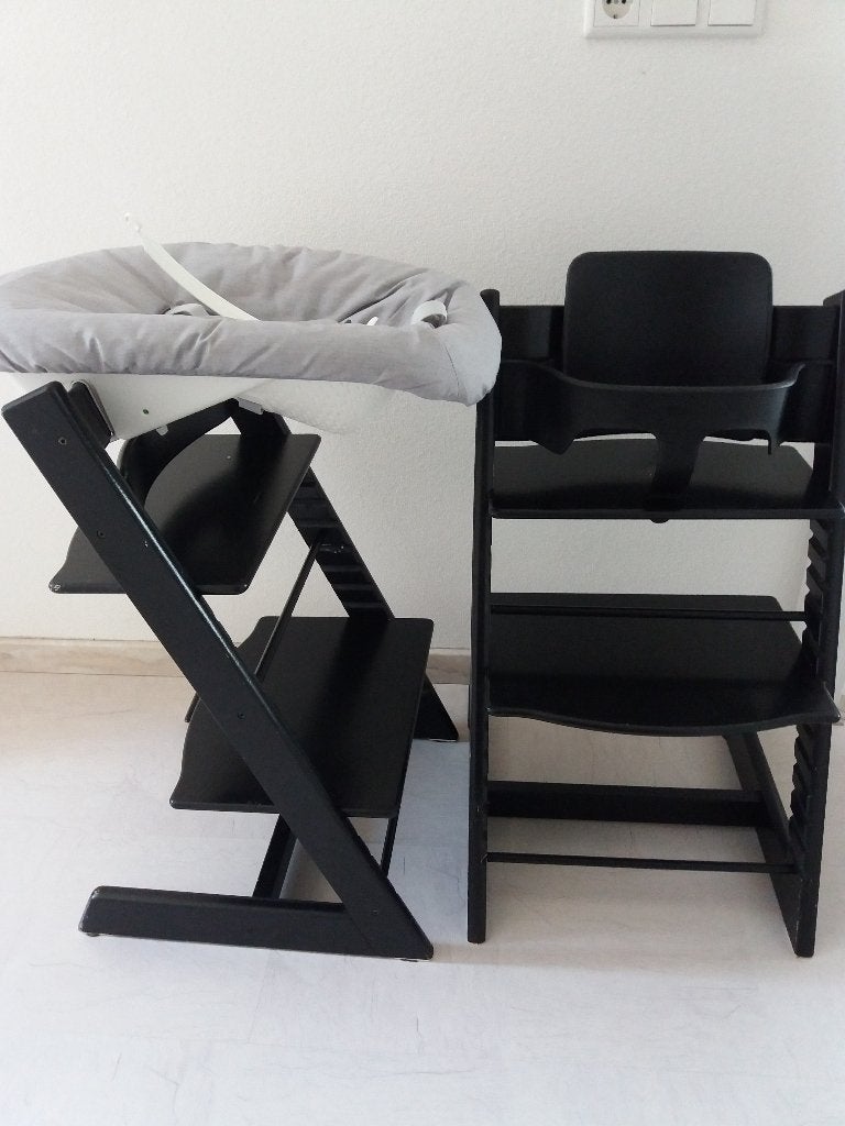 2x Stokke Tripp Trapp kinderstoel, met newbornset+ babyset, Ophalen, Gebruikt, Meegroeistoel, Aanschuifbaar