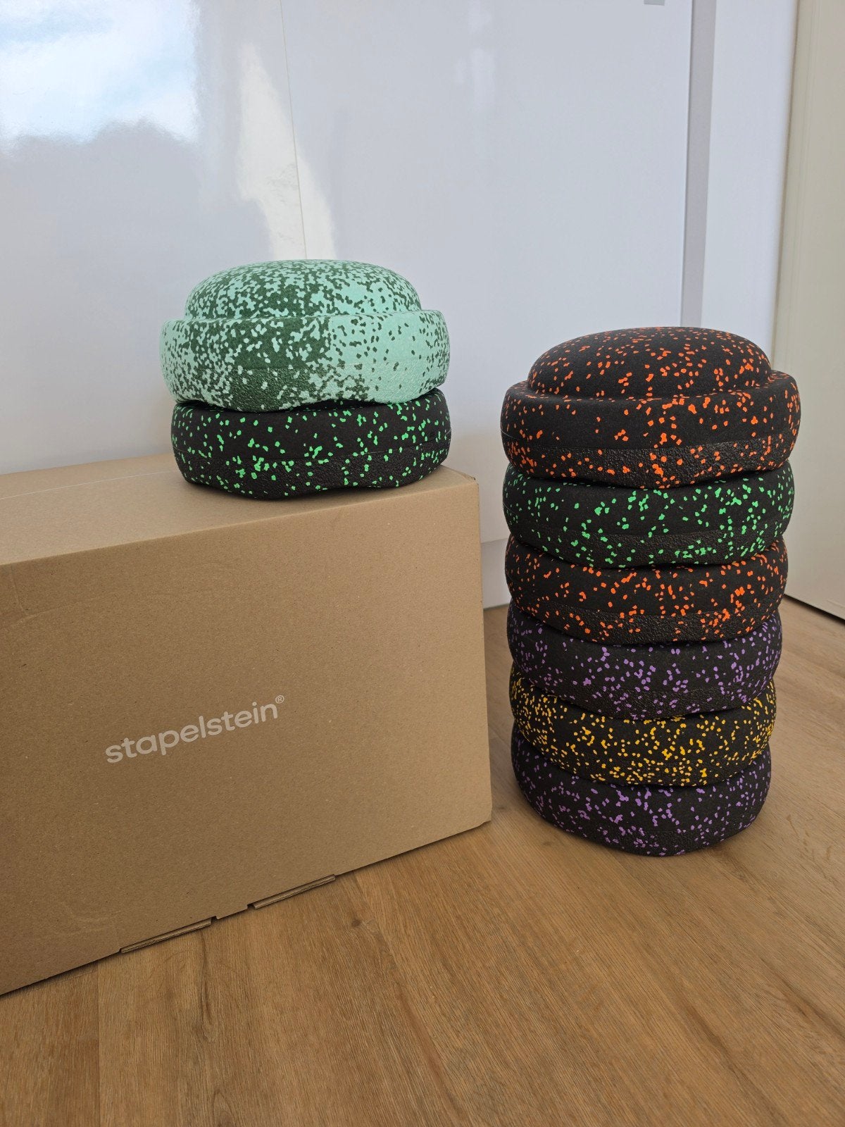 Set Stapelstein stenen 7x Safari 1x Bloom, Ophalen, Nieuw