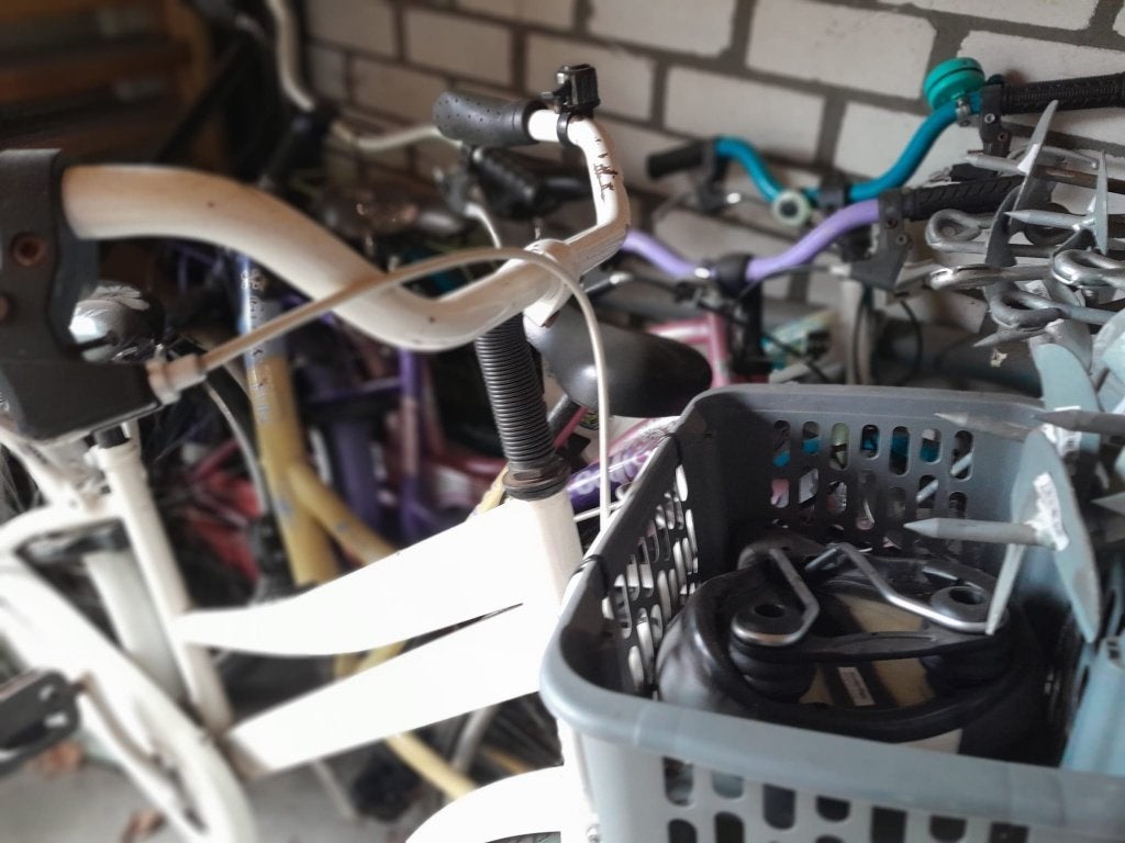 5 kinderfietsen, diverse modellen en maten opknappers, Ophalen, Gebruikt, Minder dan 16 inch