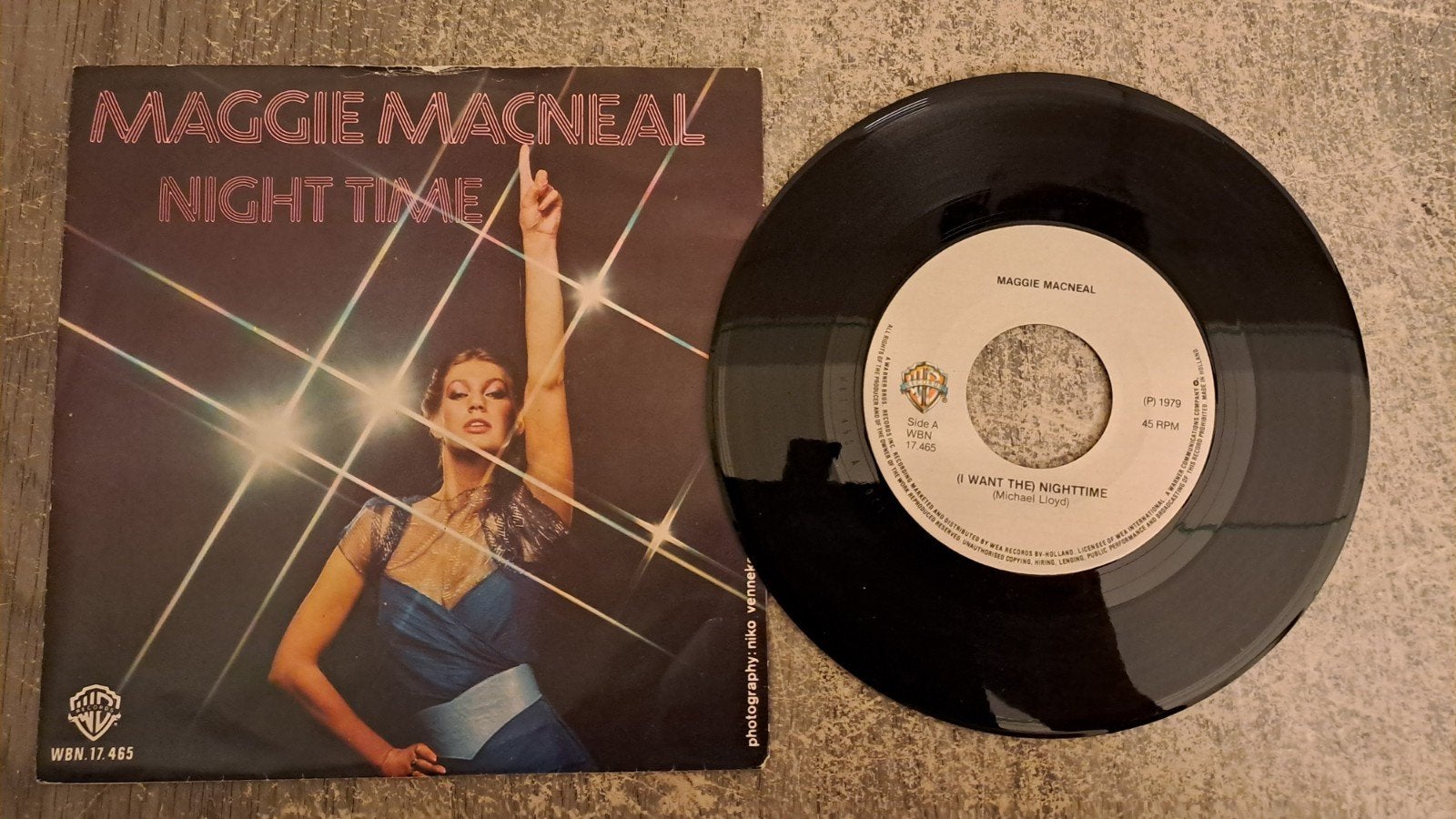 Maggie macneal  - night time, Gebruikt, 7 inch, Pop, Fotohoes