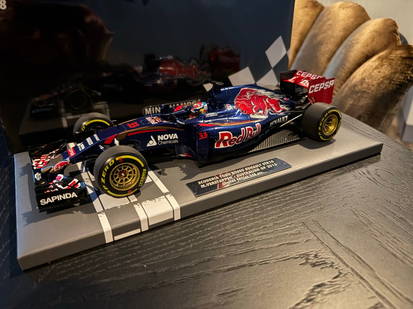 Minichamps Max Verstappen Toro Rosso STR10 2015 1:18, Verzenden, Nieuw, Auto, MiniChamps