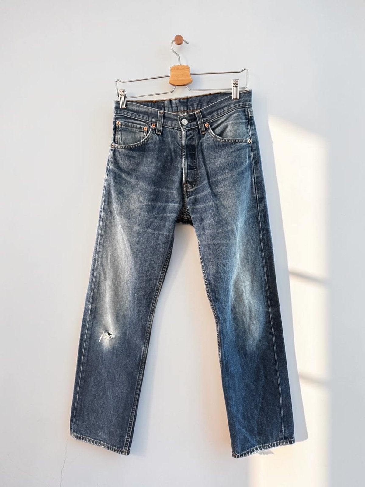 Levi’s 590 jeans denim spijkerbroek blauw 32 x 32 M medium, Ophalen of Verzenden, Zo goed als nieuw, Blauw, W32 (confectie 46) of kleiner