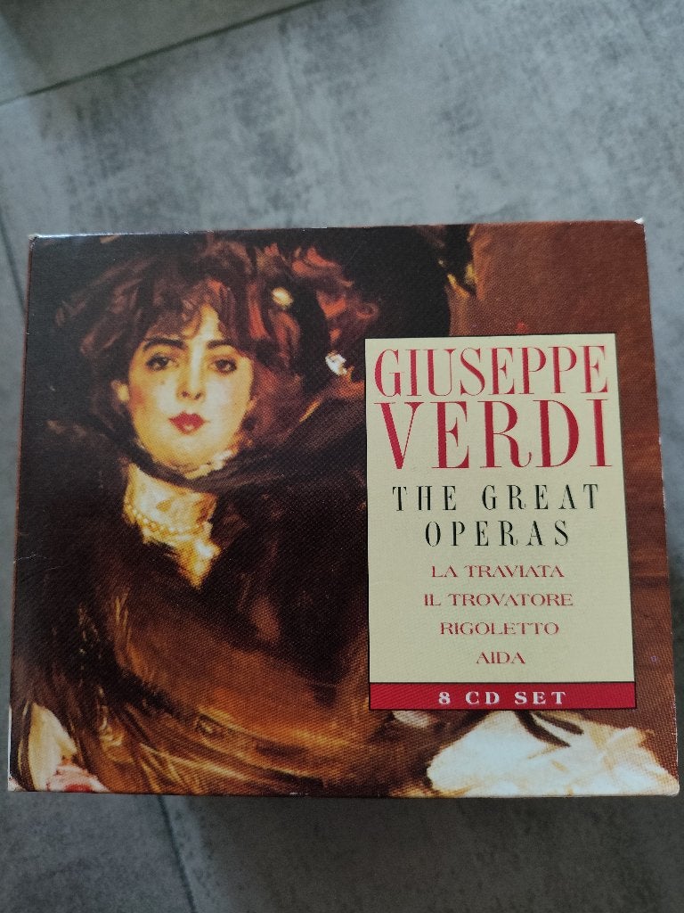 Cd box Giuseppe Verdi The Great operas. 8 cd's., Ophalen of Verzenden, Classicisme, Zo goed als nieuw, Kamermuziek