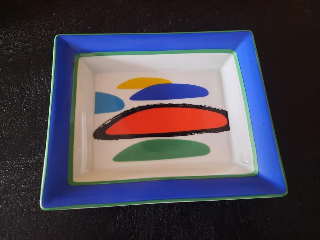 Abstracte schaaltje Barcelona 1995 porcelaine de limoges, Ophalen of Verzenden