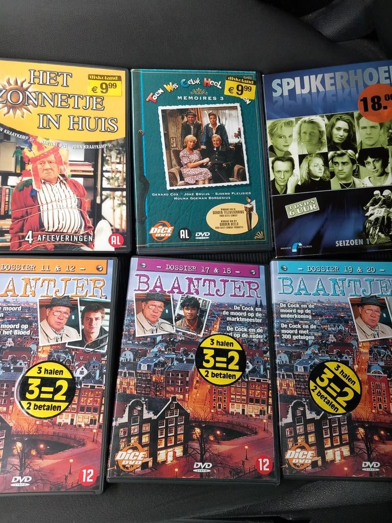 7x DVD o.a. KEETJE TIPPEL / SPIJKERHOEK / BAANTJER. IZGST., Alle leeftijden, Verzenden, Zo goed als nieuw, Stand-up of Theatershow