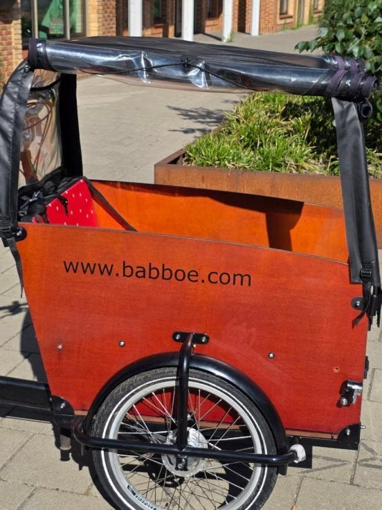 2de hands elektrische Babboe Big hondenbakfiets, Fietsen en Brommers, Gebruikt, -, -, Elektrisch