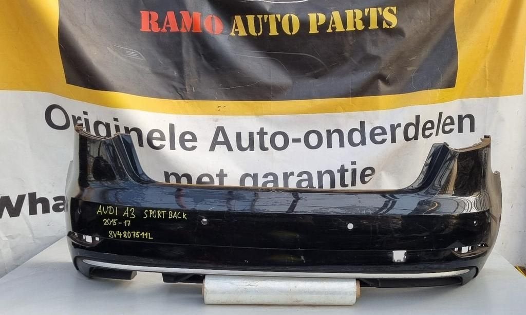 Achterbumper Audi A3 8V facelift Sportback '16-20 8V4807511L, Gebruikt, -, -, Ophalen of Verzenden