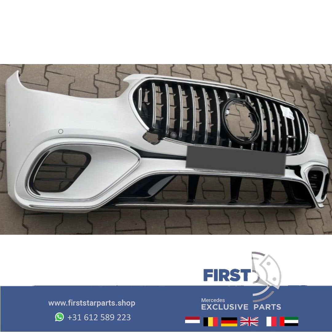 W223 S63 AMG BUMPER A2238853901 S63s  VOORBUMPER S Klasse LI, Gebruikt, -, Voor, Ophalen of Verzenden