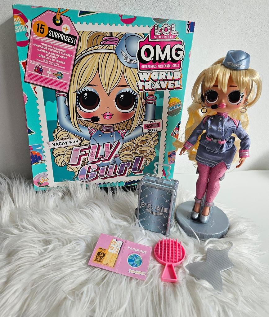 Lol Surprise. OMG world travel fly girl, Ophalen of Verzenden, Gebruikt, Overige typen