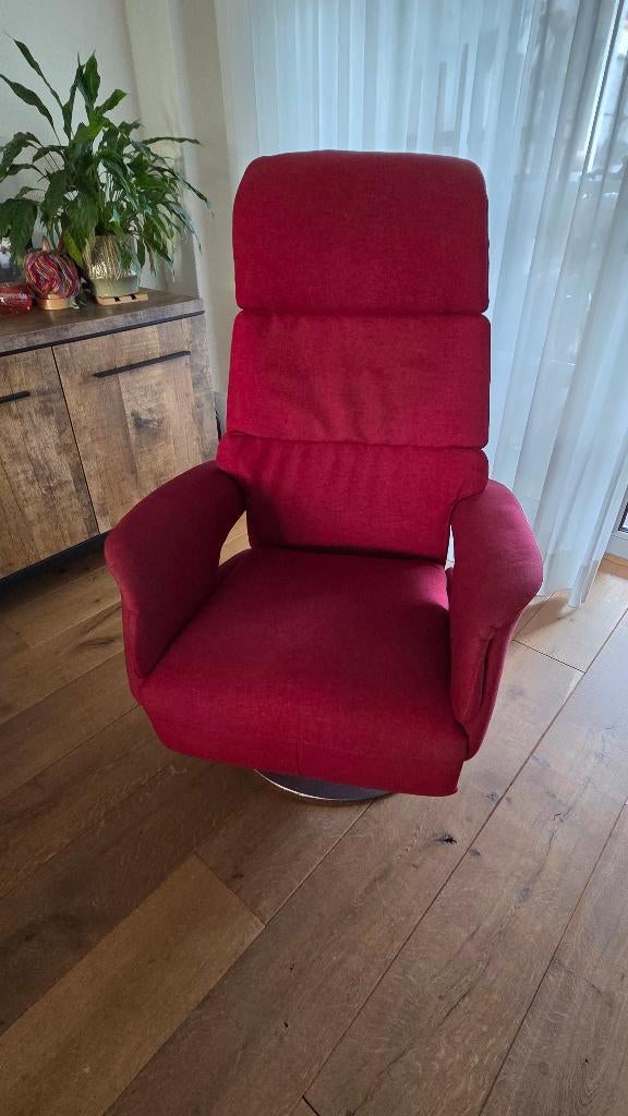 Relax fauteuil, relaxfauteuil, relaxstoel, Huis en Inrichting, Fauteuils, Ophalen, Gebruikt, Minder dan 75 cm, Stof