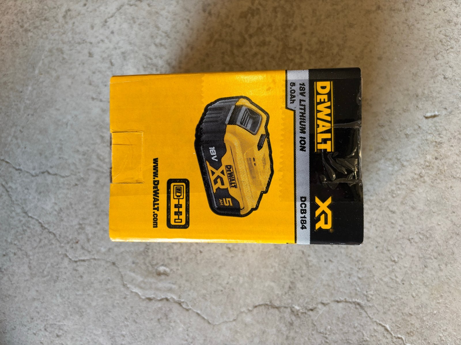 DeWalt DCB184 XR 18V 5.0Ah Li-Ion Accu - Nieuw in doos, Verzenden, Nieuw, Overige merken, Overige typen