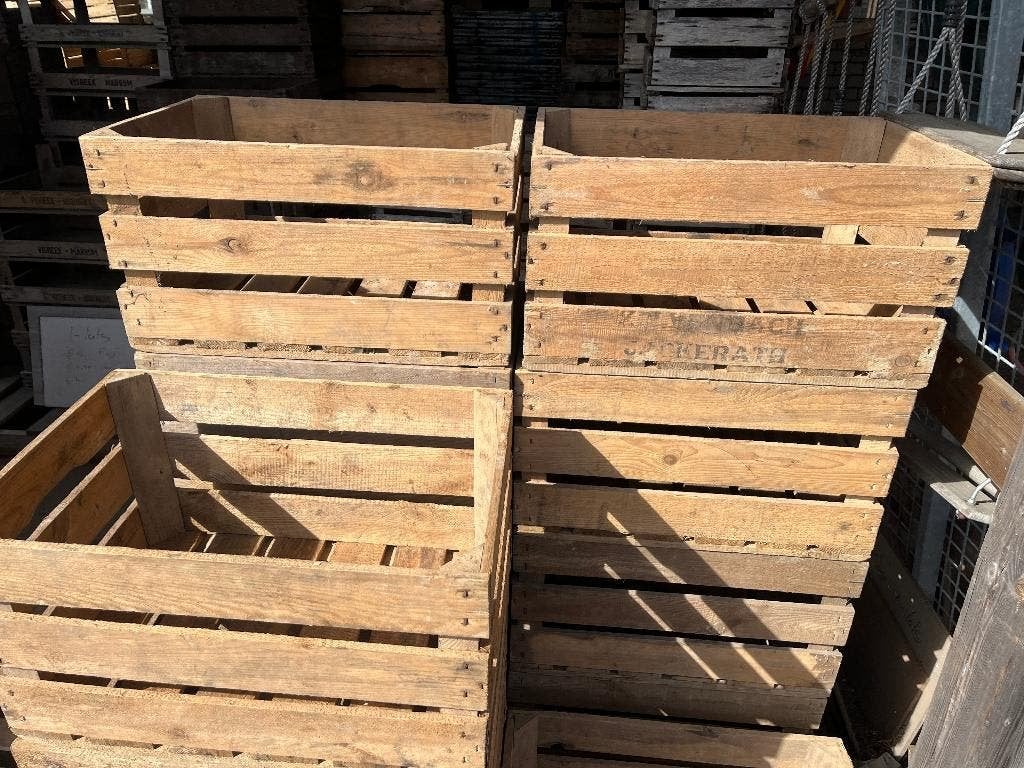 3-lats fruitkisten , groentekisten , houten kratten , kisten, Ophalen, 40 tot 60 cm, 50 tot 75 cm, Minder dan 35 cm
