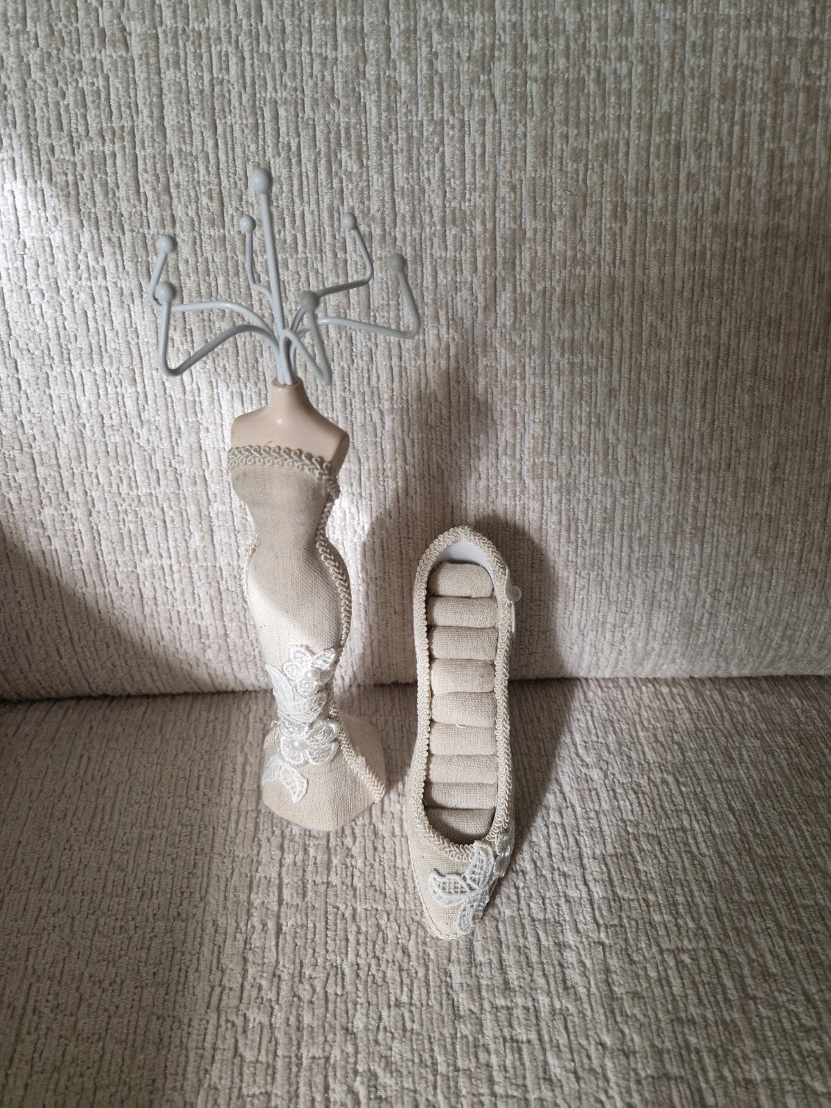 Sieradenhouder paspop en schoen, Sieraden, Tassen en Uiterlijk, Ophalen of Verzenden, Gebruikt