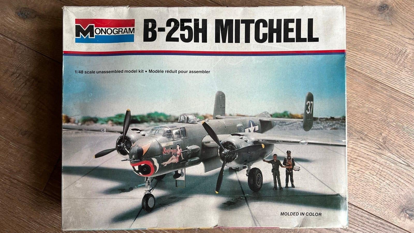 1/48 Monogram B-25H Mitchell, Nieuw, Groter dan 1:72, Vliegtuig, Ophalen