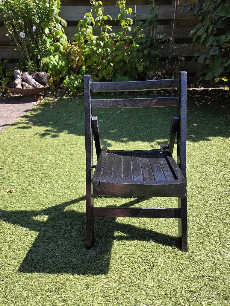 Vintage kinder klapstoel hout, Kinderen en Baby's, Ophalen, Gebruikt, Inklapstoel