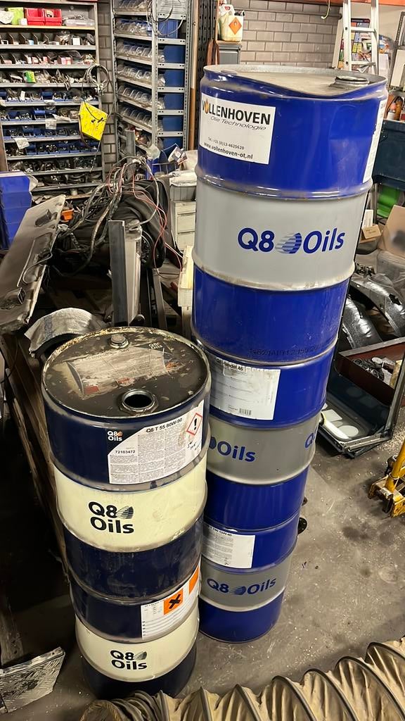 Lege oliedrums 5 stuks (60liter), Tuin en Terras, Vuurkorven, Ophalen, Gebruikt, Vuurton