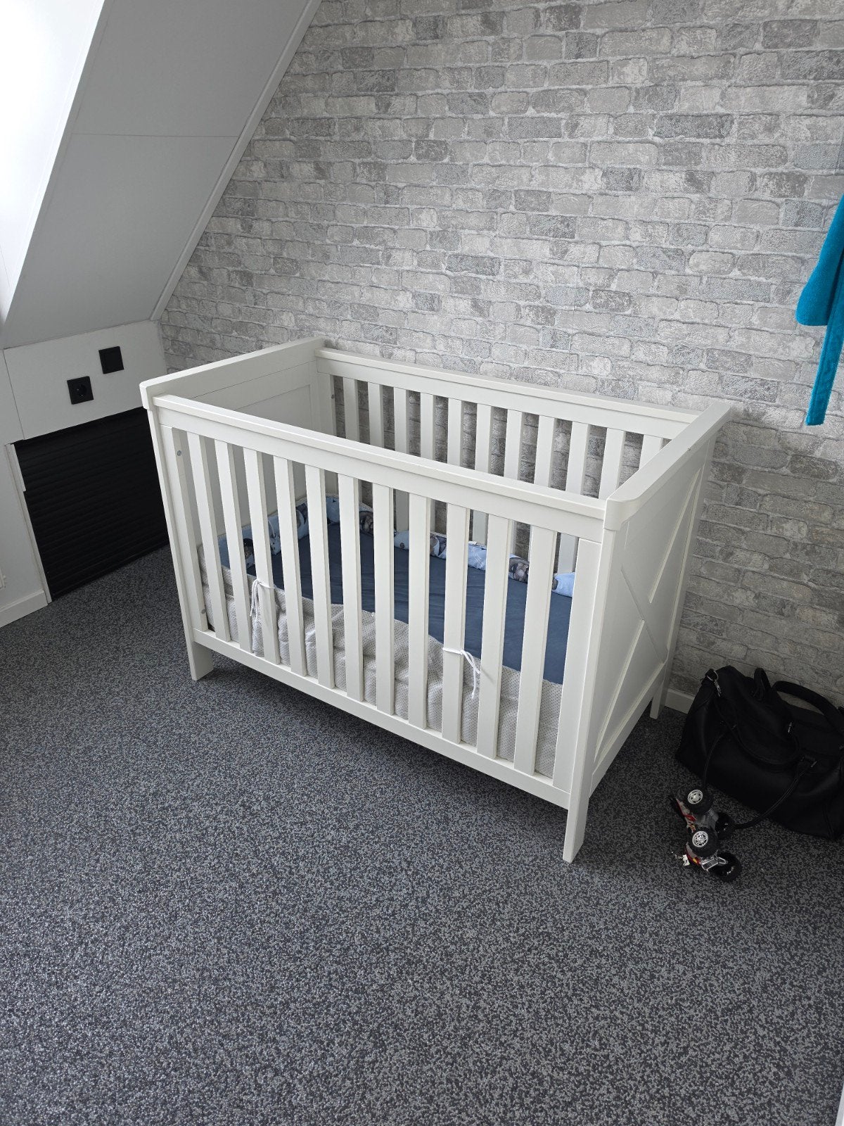 babybed inclusief matras, Ophalen, Zo goed als nieuw, Minder dan 140 cm, Matras