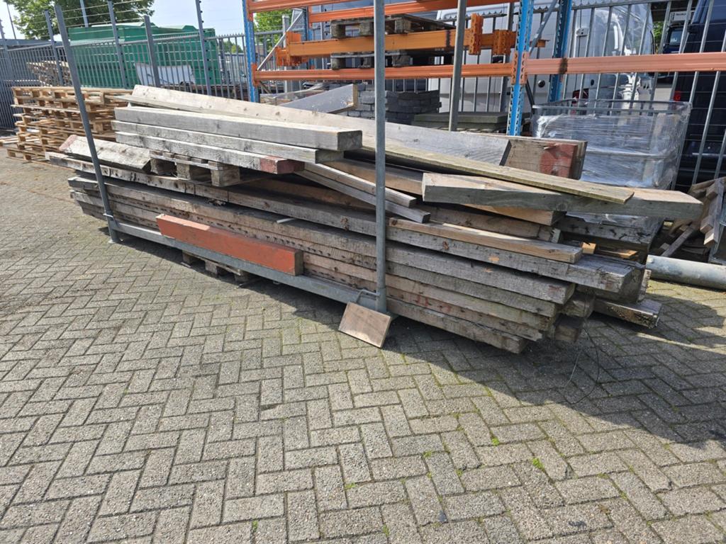 Partij balken 450 cm lang, Ophalen, Balk, Vuren, 50 mm of meer