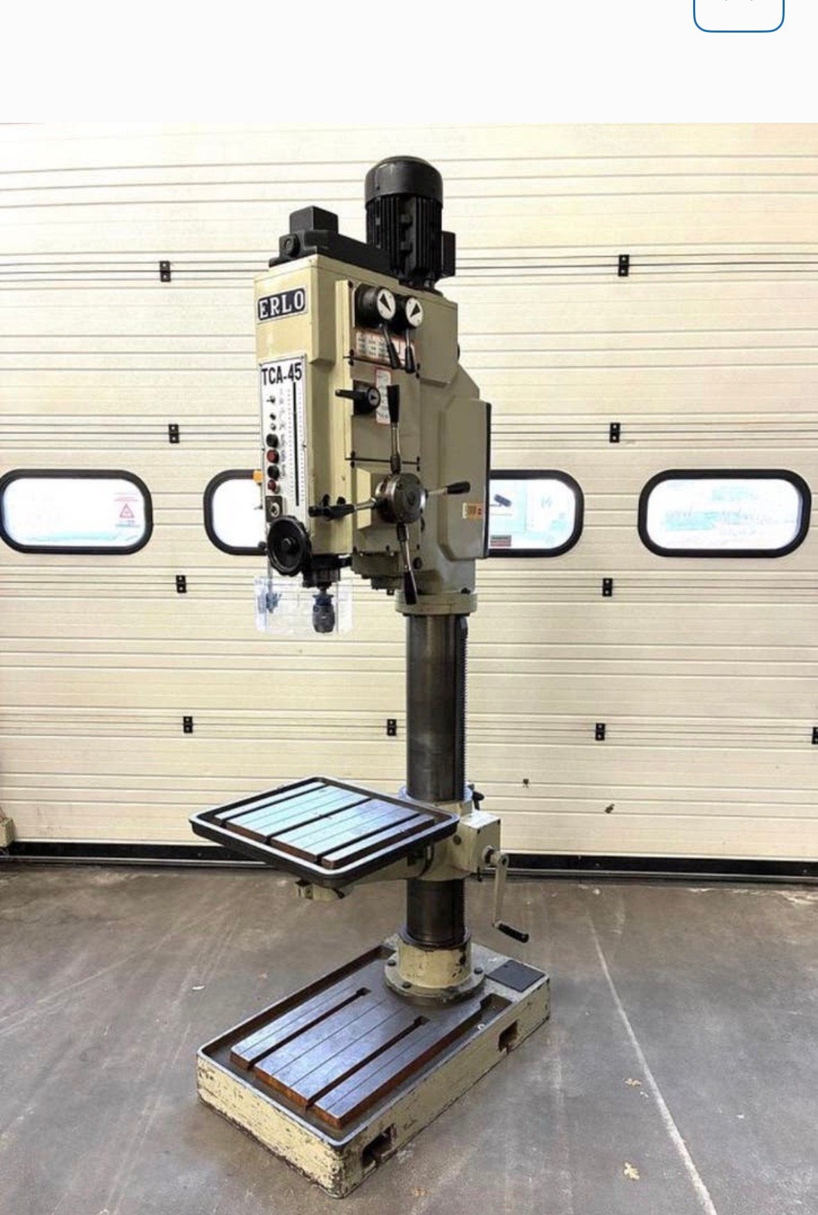 Erlo TCA Tandwielgedreven kolomboormachine, Ophalen, Gebruikt, Kolomboormachine
