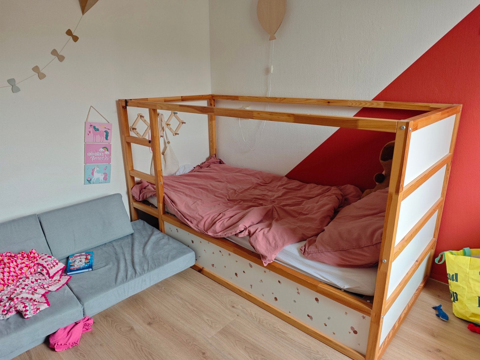 IKEA KURA omkeerbaar bed - Huisbed/Stapelbed, Ophalen, Gebruikt, 90 cm, Eenpersoons