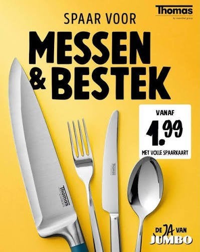 4 messen zegels van de spaaractie van de Jumbo, Jumbo, Verzenden