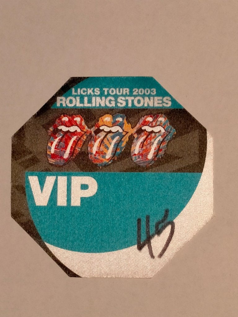 Rolling Stones Licks Tour 2003 VIP ticket kaartje blauw, Ophalen of Verzenden, Gebruikt, Overige typen