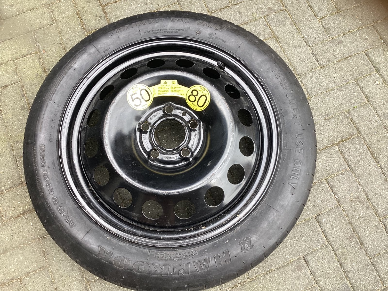 Thuiskomer/reservewiel 125/80r17, Ophalen of Verzenden, Nieuw