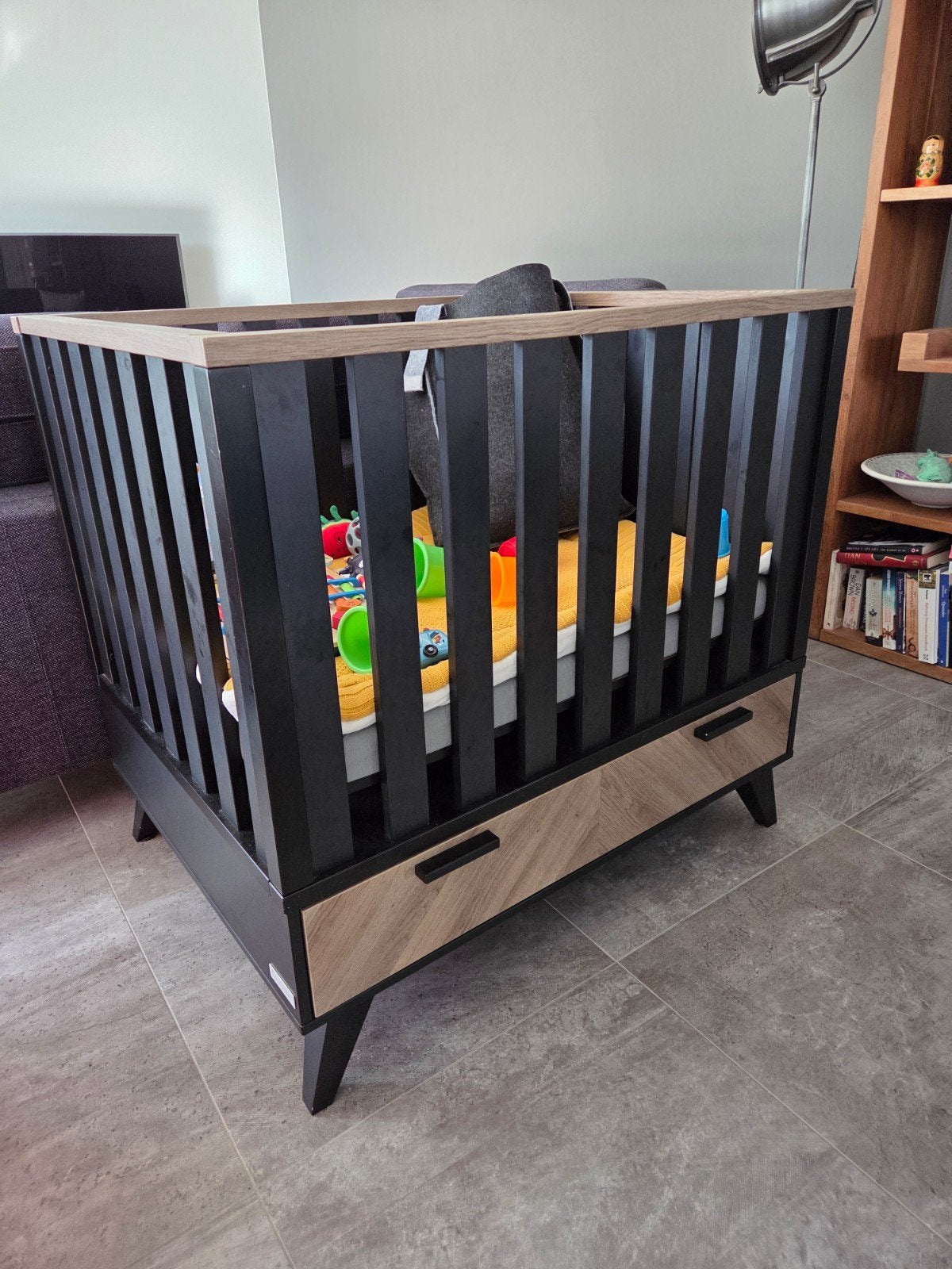 Interbaby Lancaster Box compleet, Ophalen, Zo goed als nieuw, Vierkant, Boxkleed
