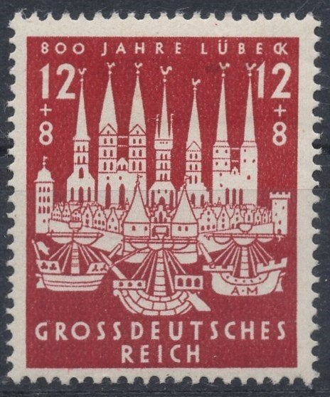 Duitse Rijk (156) - 800 jaar Lübeck, Verzenden, Duitse Keizerrijk