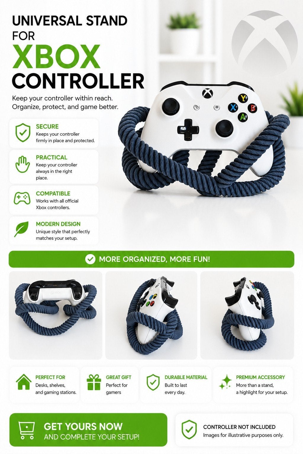 Xbox Controller Houder / Xbox Controller Stand, Ophalen of Verzenden, Nieuw, Overige typen, Xbox Series S
