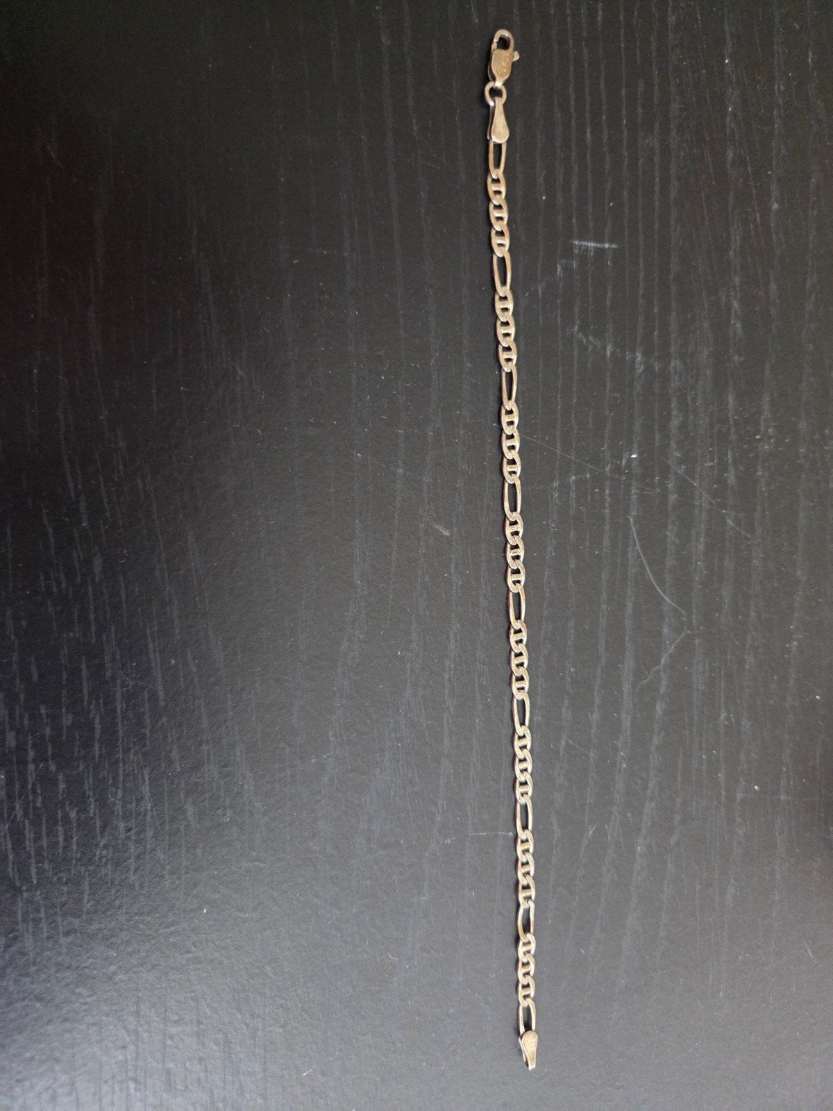 Zilveren armbandje - Figaro schakel, Ophalen of Verzenden, Zo goed als nieuw, Zilver, Zilver