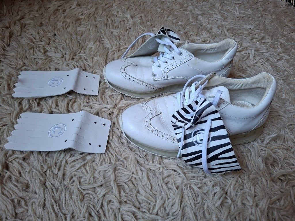 Zgan. Golfschoenen Duca del Cosma. Mt 37, Duca del cosma, Wit, Ophalen of Verzenden, Sneakers of Gympen
