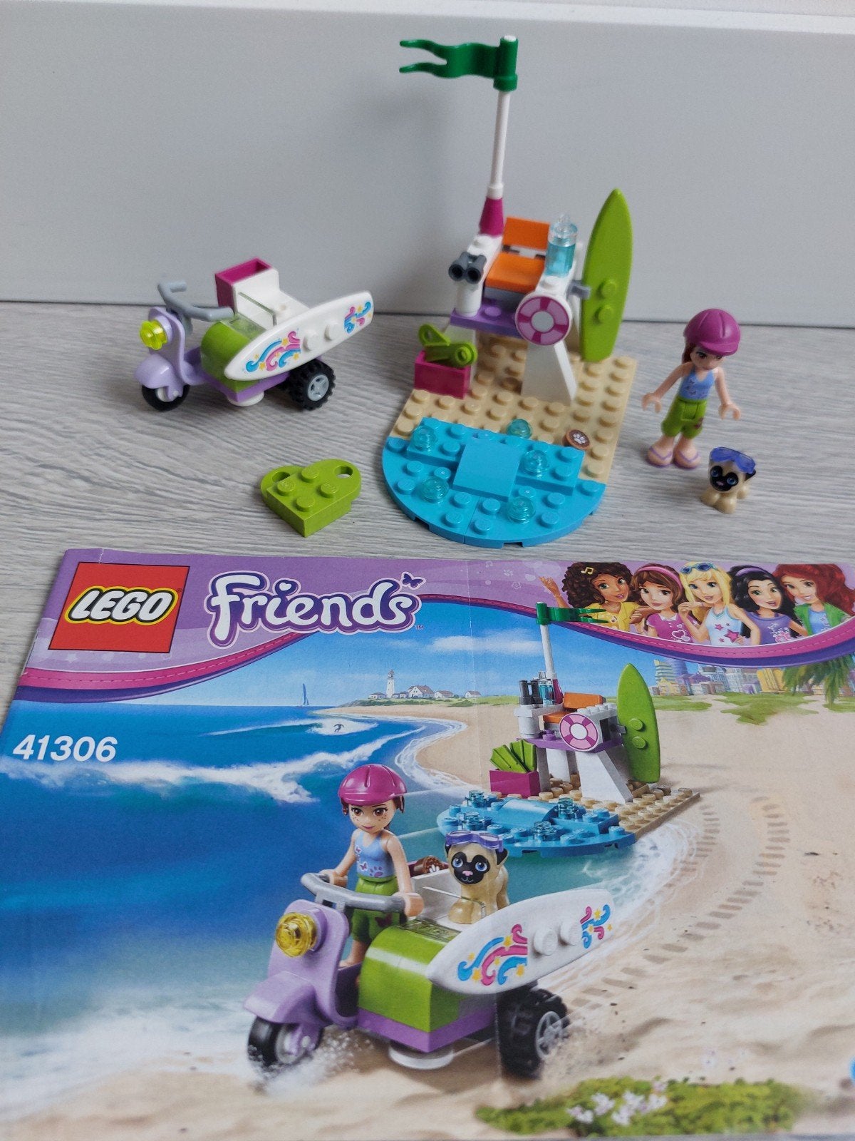 Lego Friends 41306 Mia's Beach Scooter!
Compleet!!, Lego, Friends, Ophalen of Verzenden, Zo goed als nieuw