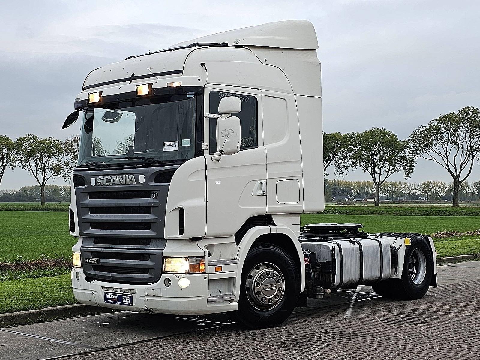 SCANIA R420 highline retarder, Auto's, Vrachtwagens, Automaat, Scania, Wit, Bedrijf