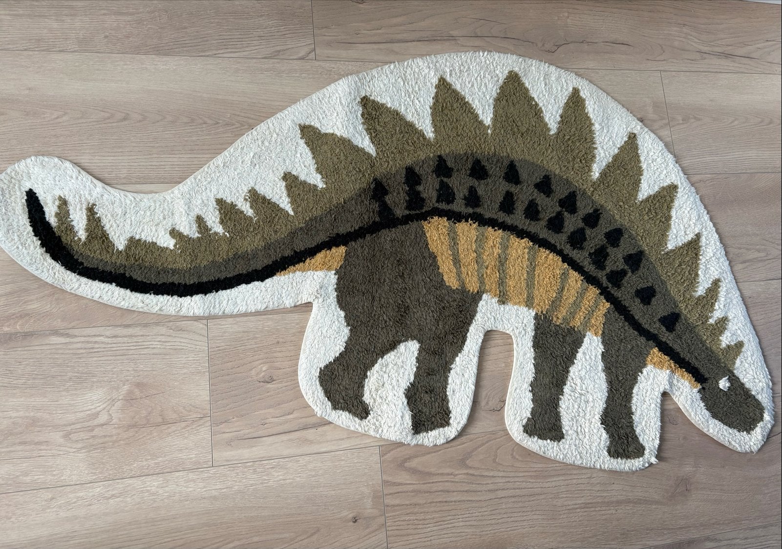 Vloerkleed dino Tapit Petit 155x88cm, Gebruikt, Wit, 150 tot 200 cm, Overige vormen