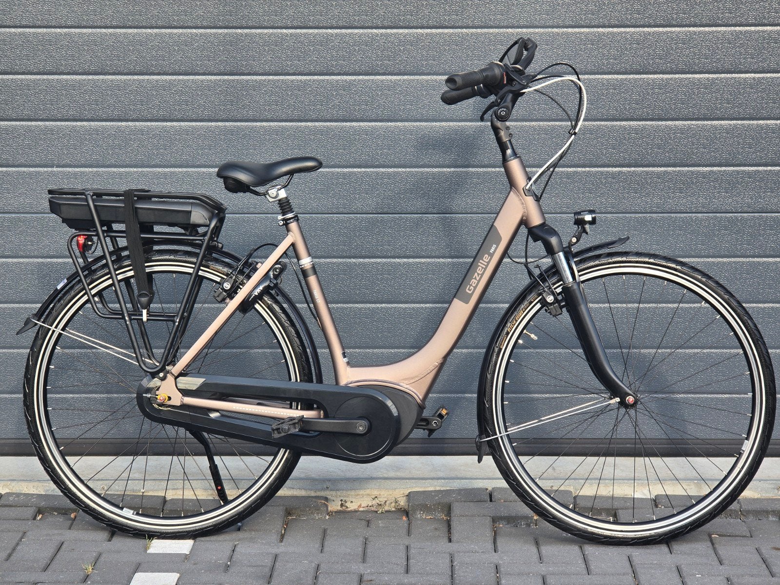 1079 Km - Gazelle Paris C7 HMB Elektrische Fiets, Ophalen, 2 zitjes, 53 tot 56 cm, .