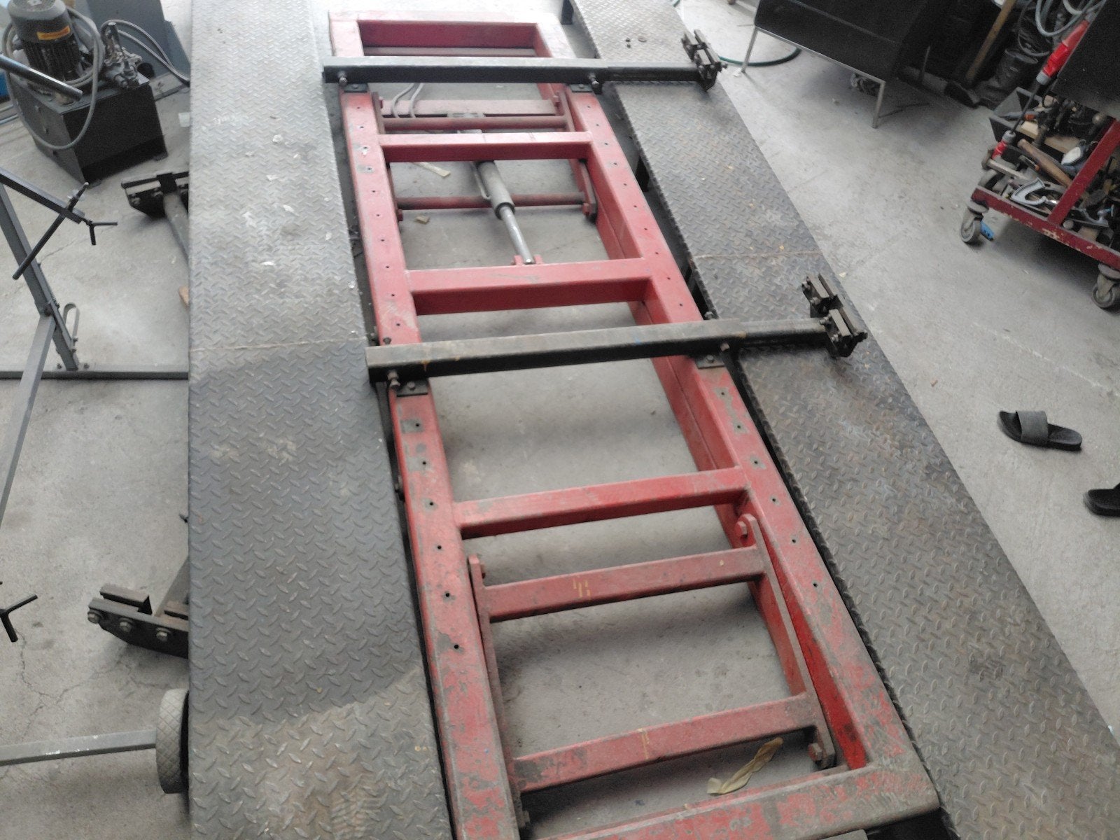 compleet richtbank met lift, Auto diversen, Autogereedschap, Ophalen