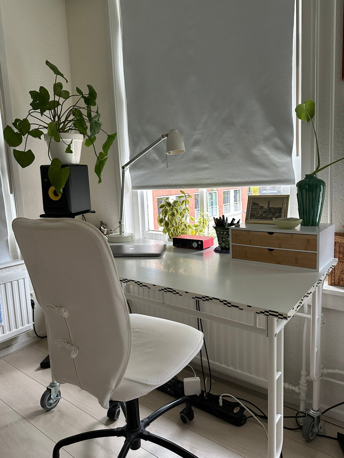 IKEA Sammankoppla bureau + GRATIS bureaustoel, Huis en Inrichting, Bureaus, Ophalen, Overige typen, Gebruikt, 120 cm