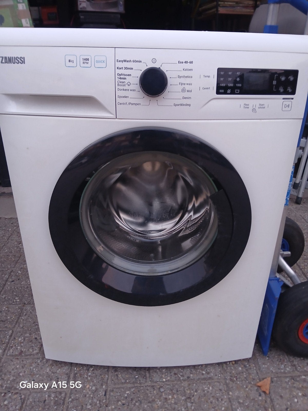 wasmachine merk zanussi, Gebruikt, Ophalen of Verzenden, 85 tot 90 cm, 1200 tot 1600 toeren