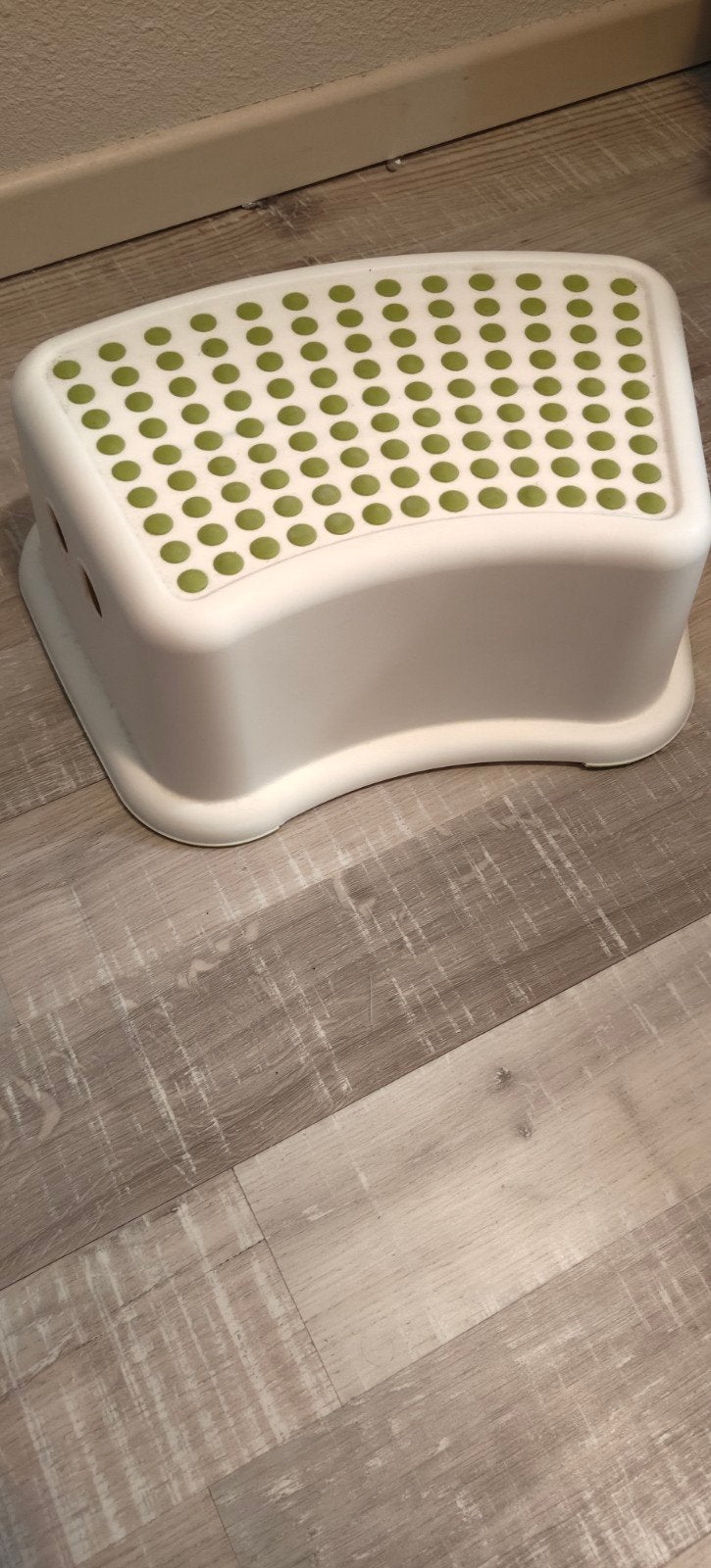 IKEA kinder krukje, wit met groene antislip, Ophalen, Gebruikt, Kunststof