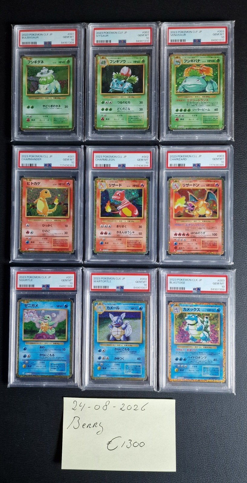 PSA 10 Classic Charizard Blastoise Venusaur CLL CLK CLF, Ophalen of Verzenden, Nieuw, Meerdere kaarten, Foil