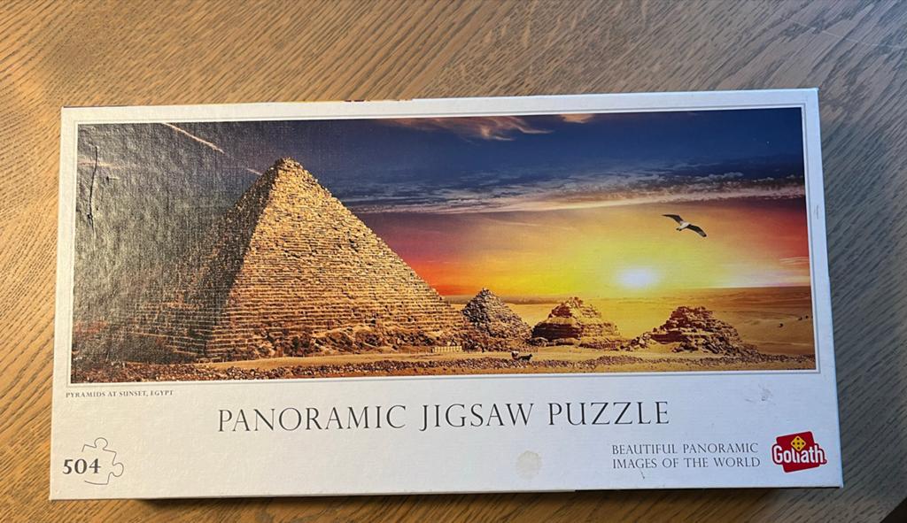 Goliath Panoramische Legpuzzel Piramides Egypte 504 stukjes, Hobby en Vrije tijd, Denksport en Puzzels, Ophalen of Verzenden, Zo goed als nieuw
