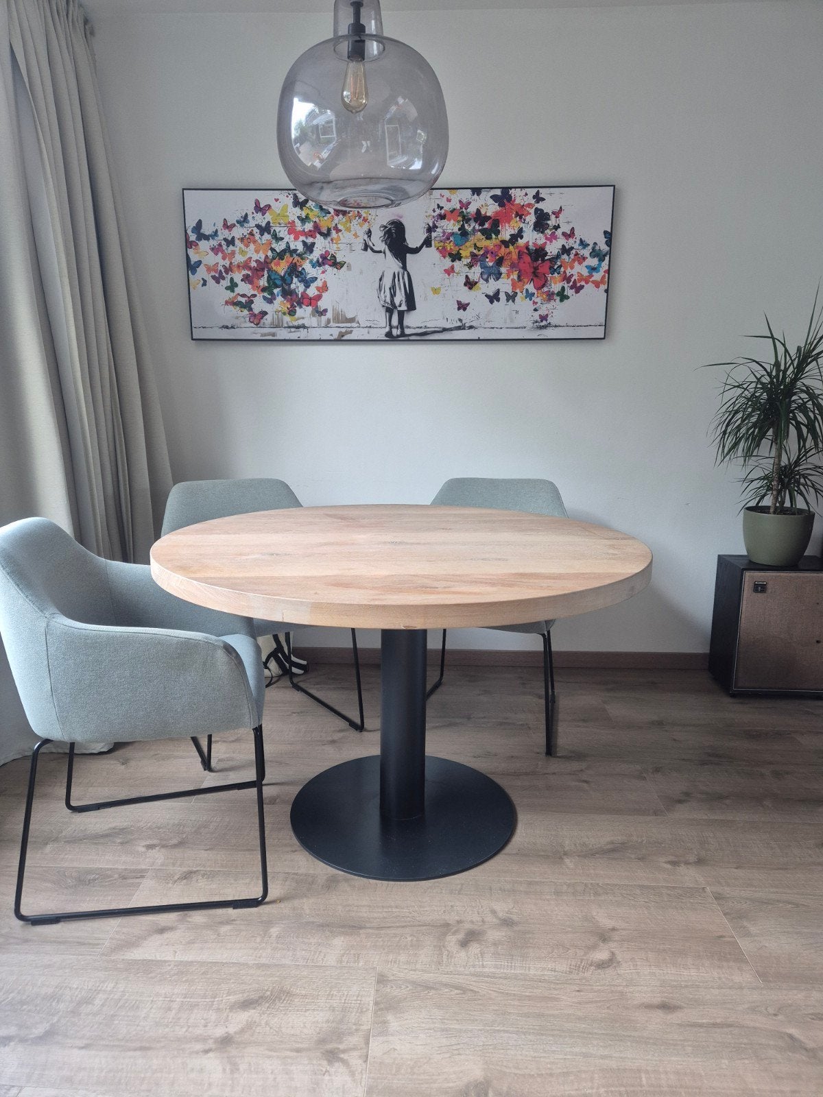 Mooie ronde eetkamertafel, Huis en Inrichting, Tafels | Eettafels, Gebruikt, 100 tot 150 cm, 50 tot 100 cm, Vier personen, Rond