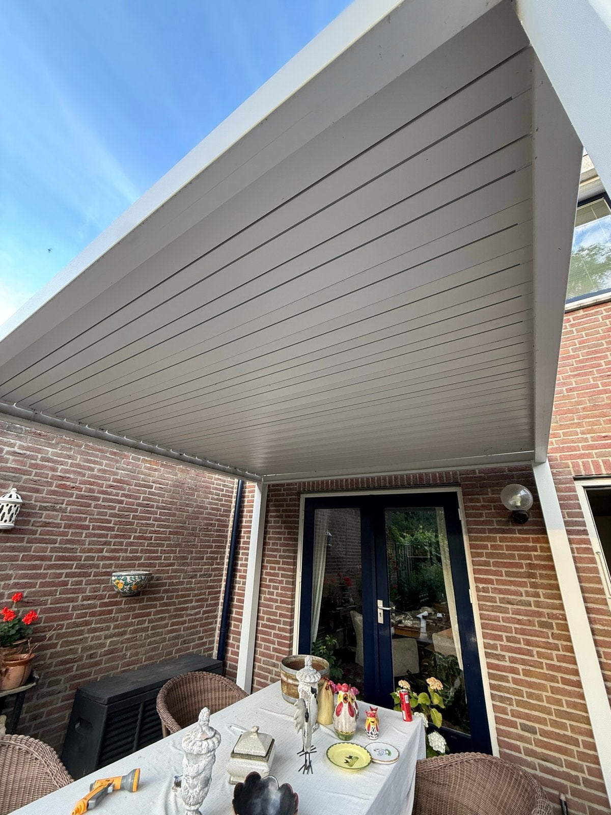 Suns Rota Gazebo 3x3m Aluminium Lamellen Dak, Ophalen, Gebruikt, Tuinpaviljoen