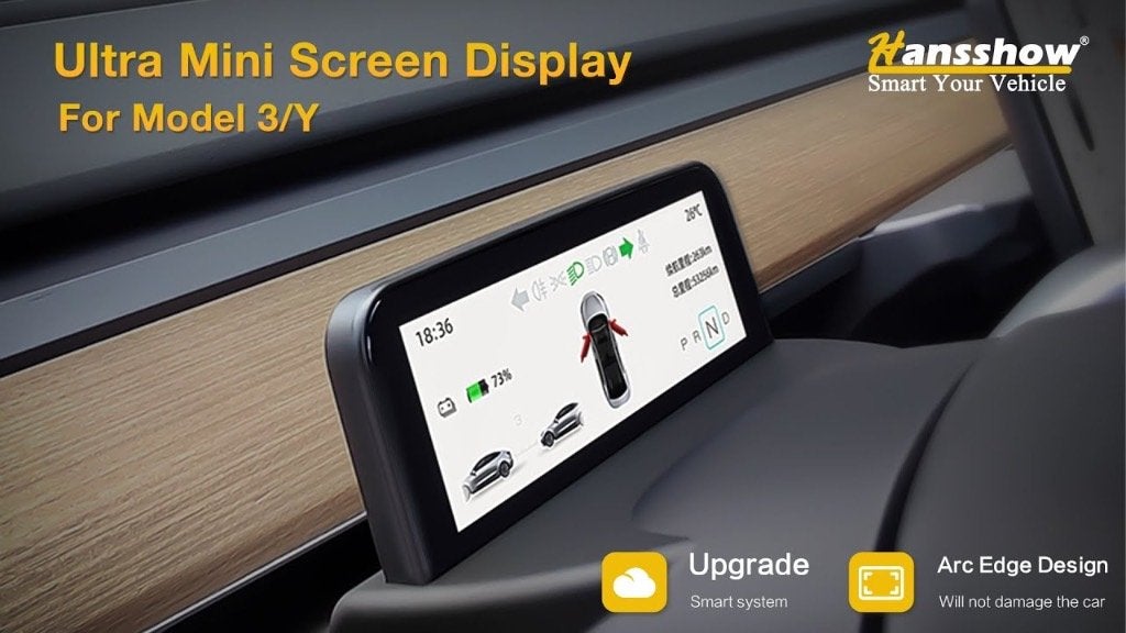 Tesla Model Y / Model 3 Ultra mini screen display dashboard, Ophalen of Verzenden, Nieuw, Overige automerken