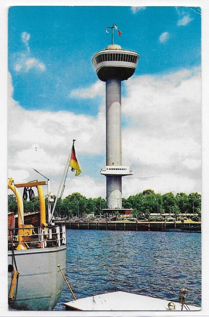 Rotterdam Euromast - ansichtkaart uit 1962 - ( B3582 ), Verzamelen, Ophalen of Verzenden, 1960 tot 1980, Gelopen, Zuid-Holland